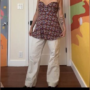 Urban Outfitters purple floral babydoll dress